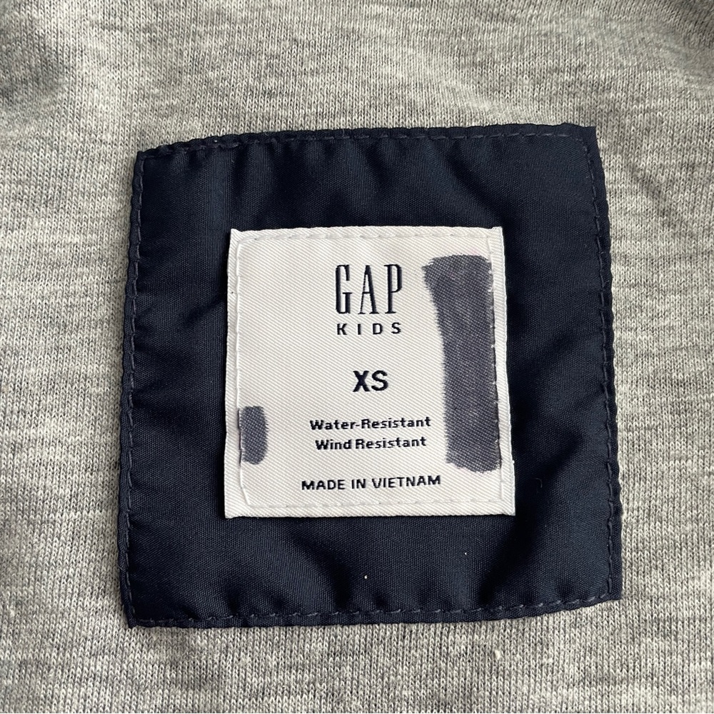 EUC - GAP KIDS windbreaker raincoat navy blue size XS - Picture 7 of 12